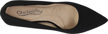 City Classified by Soda Women's Hailey Dress Pointd Toe Kitten Heel Pumps