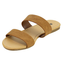BROWSE! By Soda Women's Dual Straps Slip On Sandals