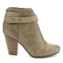 Breckelle's GAIL-22 Women's Belted Chunky Stacked Heel Ankle Booties