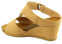 Refresh Footwear Women's Slip On Slide Wedge Sandal