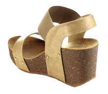 Refresh Women's Mara-10 Platform Cork Wedge High Heel Leather Sandal...
