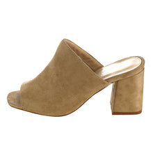Nature Breeze FG70 Women's Slip On Peep Toe Block Heel Mule Sandals