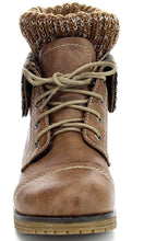 REFRESH WYNNE-01 Women's combat style lace up ankle bootie