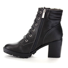 Breckelle's RANGER-21 Women's Basic Block Heel Lace Up Military Ankle Booties