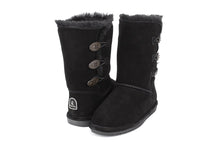 Bearpaw Girl's Lauren Youth Suede, Sheepskin Snow Boots