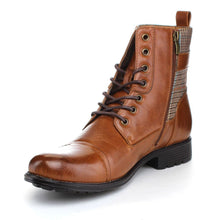 Arider Bull-3 Mens High-Top Lace Up Side Zipper Ankle Booties Casual Shoes
