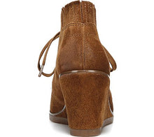 Franco Sarto Austine Women Round Toe Leather Tan Bootie