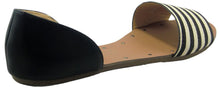 Betani SONYA-1 Women's Easy Slip On Open Toe D'orsay Flats Sandals