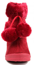 Kali Footwear Little Girl's Zello Glitter Pom Pom Boots