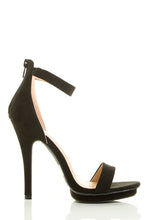 Wild Diva Womens Open Toe Ankle Strap High Stiletto Heel Platform Pump Sandal