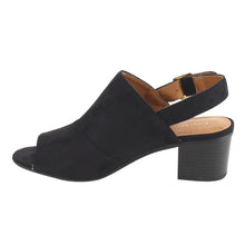 City Classified Women's Peep Toe Stacked Chunky Heel Sling Back Ankle Bootie