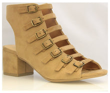 CITY CLASSIFIED Strappy Buckled Women Chunky Heels MVE Shoes