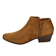 BELLA MARIE AE47 Women's Side Zip Stacked Block Heel Ankle Booties