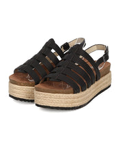 Women Metallic Espadrille Fisherman Sandal - Flatform Slingback Sandal - Caged Platform Sandal - GH81 By Nature Breeze
