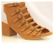 CITY CLASSIFIED Strappy Buckled Women Chunky Heels MVE Shoes