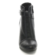 Breckelle's GAIL-22 Women's Belted Chunky Stacked Heel Ankle Booties