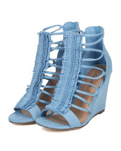 Breckelle's Carey-01 Elegant Sexy Buckle Stiletto Heel Sandals