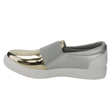 Refresh IE21 Women's Fabric Metallic Slide In Fashion Platform Sneakers Run One Size Large