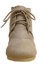 Cambridge Select Women's Lace Up Wedge High Heel Ankle Boot