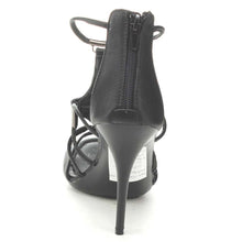 Nature Breeze Focus-02 Women's Peep Toe T-Strap Back Zip Stietto Heel Dress Sandals