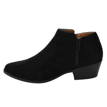 BELLA MARIE AE47 Women's Side Zip Stacked Block Heel Ankle Booties