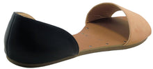 Betani SONYA-1 Women's Easy Slip On Open Toe D'orsay Flats Sandals