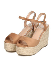 Women Faux Suede Espadrille Platform Wedge - Dressy, Spring, Party - Peep Toe Wedge GC12 By Betani