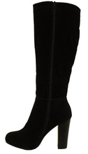Refresh Women's Ringo-03 Knee High Side Zipper Closure Chunky High Heel Dress Boots
