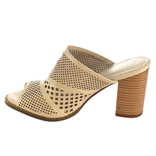 Nature Breeze FG91 Women's Slip On Cut Out Peep Toe Mule Sandals