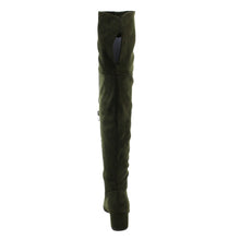 NATURE BREEZE FF00 Women Over The Knee Mid High Block Heel Boots Full Size Small