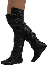 Nature Breeze Women's Vickie Hi Slouchy Over The Knee Boots