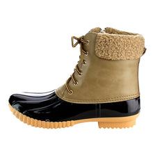 Nature Breeze Duck-02 Women Stitching Lace Up Side Zip Waterproof Insulated Boot