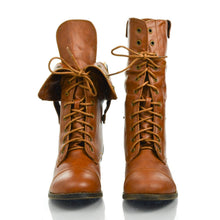 DBDK Elegant Womens Faux Leather Combat Boot