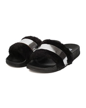 Women Metallic Band Furry Sandal - Casual, Home, Street - Fuzzy Slipper - GC60 By Cape Robbin