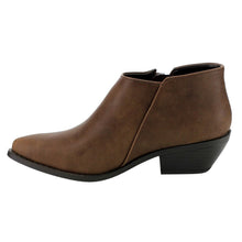 Soda FF33 Women's Classic Side Zipper Stacked Block Heel Ankle Booties