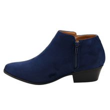 BELLA MARIE AE47 Women's Side Zip Stacked Block Heel Ankle Booties