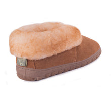 RJ's Fuzzies Mens Sheepskin Leather Lined Bootie Slippers
