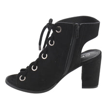 Nature Breeze FG92 Women's Lace Up Criss Cross Block Heel Sandals
