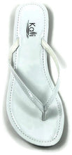 Kali Footwear Women's Twins Basic Patent Flat Thong Sandal
