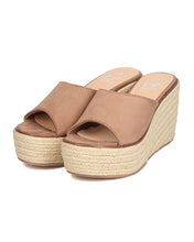 Women Faux Suede Espadrille Sandal - Casual, Dressy, Versatile - Platform Wedge Mule - GC00 By Betani