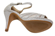 Bella Marie Shania-26 Women's peep toe rhinestone glitter strappy mesh dance sandals