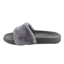 Betani Womens Farah-1 Furry Slide Sandals