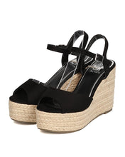 Women Faux Suede Espadrille Platform Wedge - Dressy, Spring, Party - Peep Toe Wedge GC12 By Betani