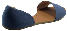 Betani SONYA-1 Women's Easy Slip On Open Toe D'orsay Flats Sandals