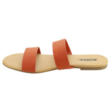 BROWSE! By Soda Women's Dual Straps Slip On Sandals