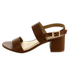 Refresh ID91 Women's Double Strap Sling Back Block Heel Dress Sandal