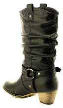 Cambridge Select Women's Pull On Western Style Cowboy Boots
