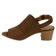 City Classified Women's Peep Toe Stacked Chunky Heel Sling Back Ankle Bootie