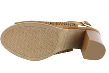 Top Moda Women's Perforated Cutout Slingback Bootie