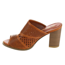Nature Breeze FG91 Women's Slip On Cut Out Peep Toe Mule Sandals